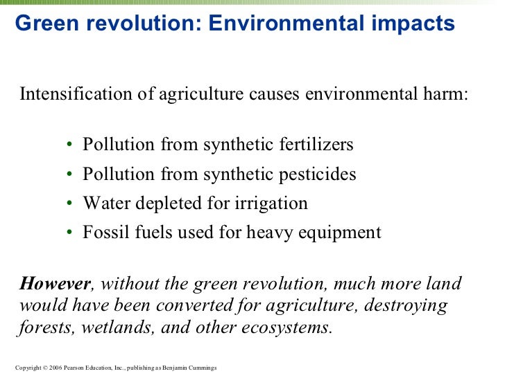 disadvantages of green revolution
